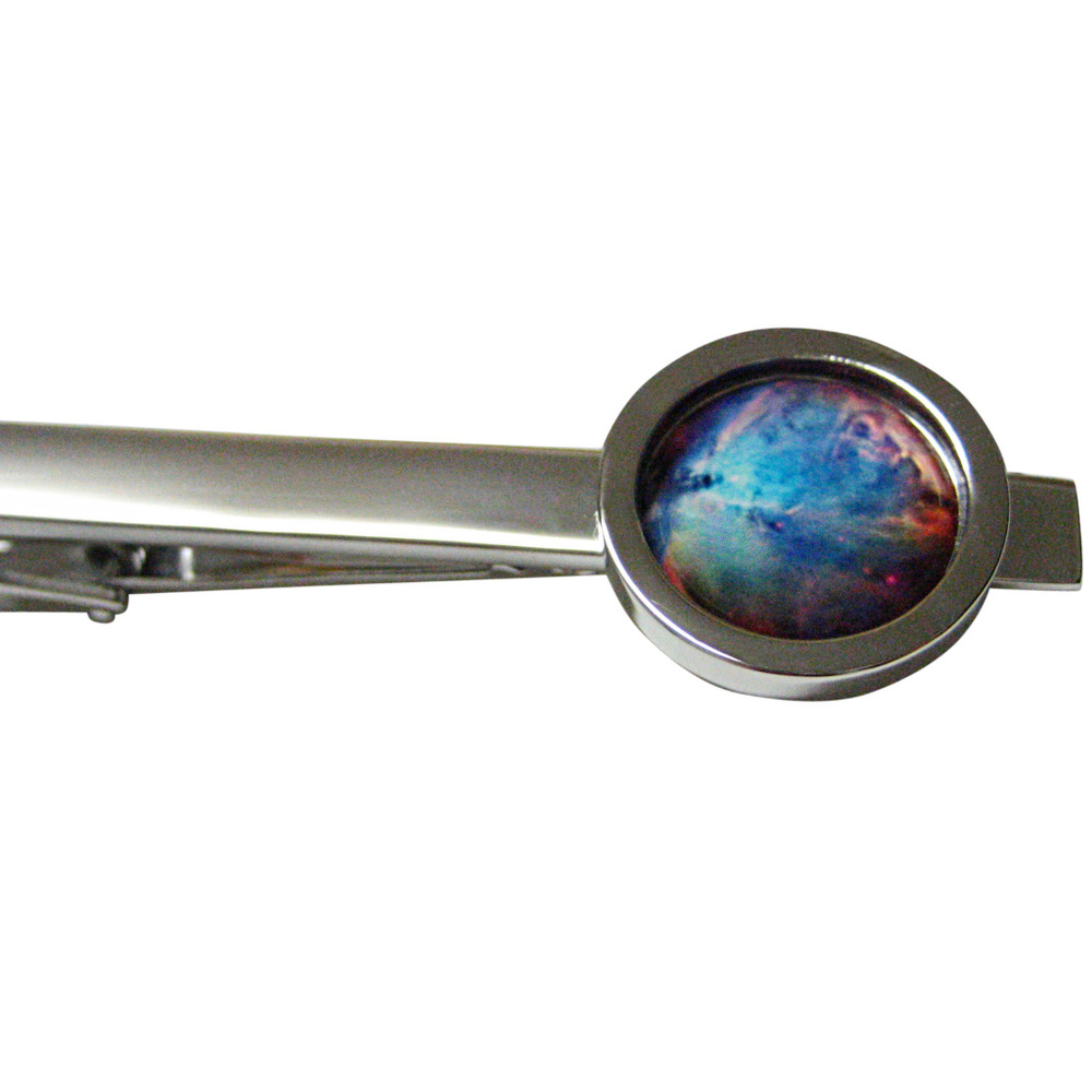 Bordered Nebula Cloud Square Tie Clip - image 1